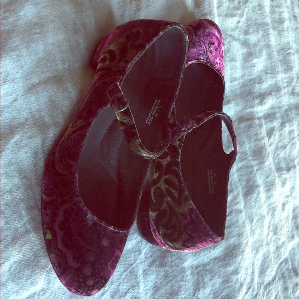 Maryjane velvet shoes